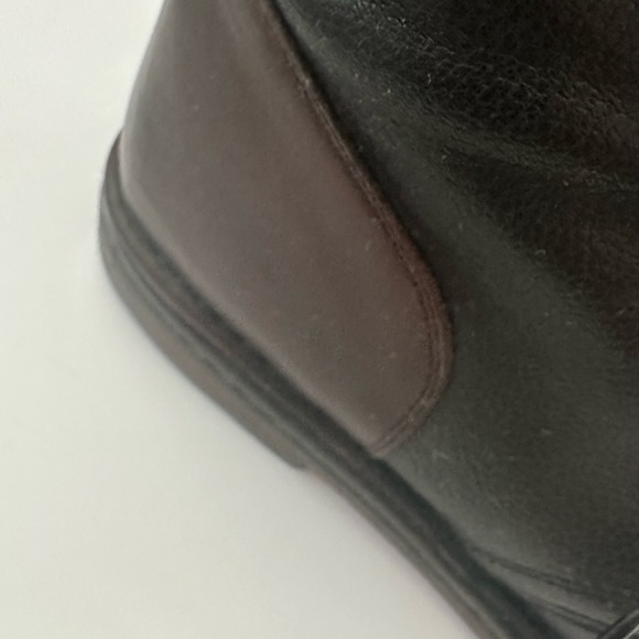 JOHN VARVATOS Black and Brown Leather Boots
